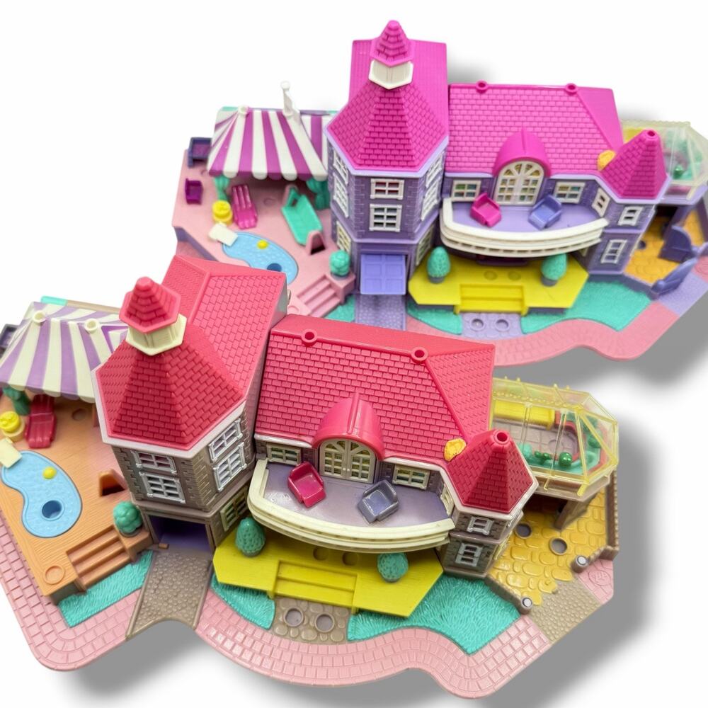 X2 Vintage Polly Pocket Lot Bluebird Refurbish Parts Houses 1990s
